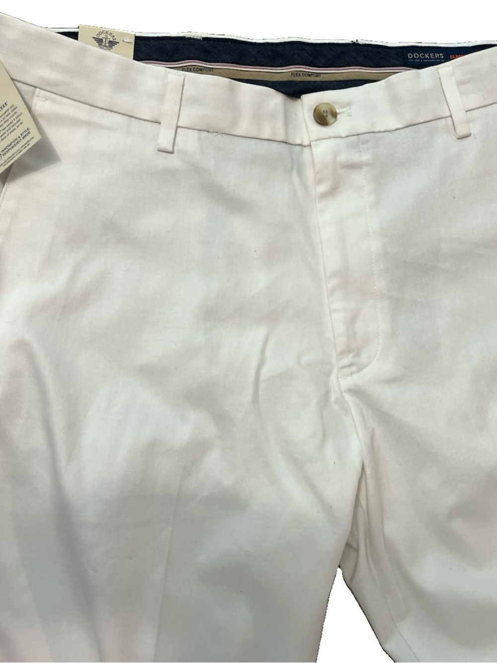 Dockers Signature Khaki Classic-Fit Men's Pants - White Lux Stretch Shirt Grippe - Picture 5 of 8